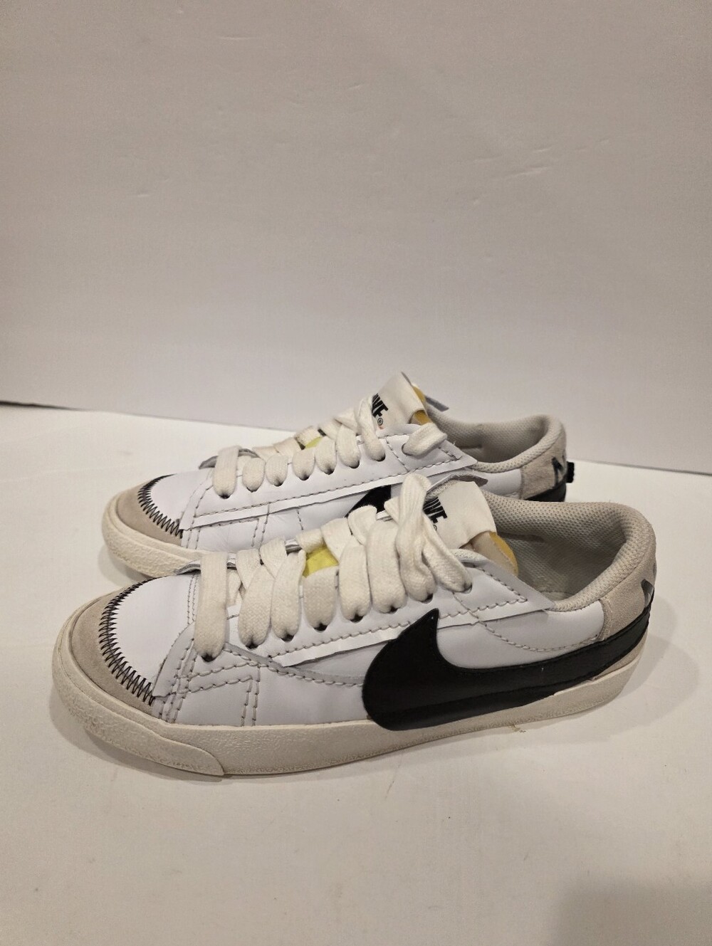 Nike Blazer Low '77 Jumbo White Black Sail Sneakers Size 8 DQ1470-101